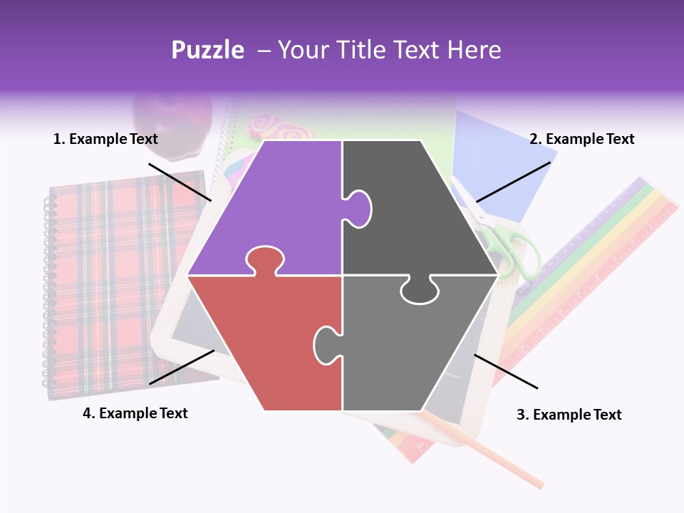 Studying Green Rainbow PowerPoint Template