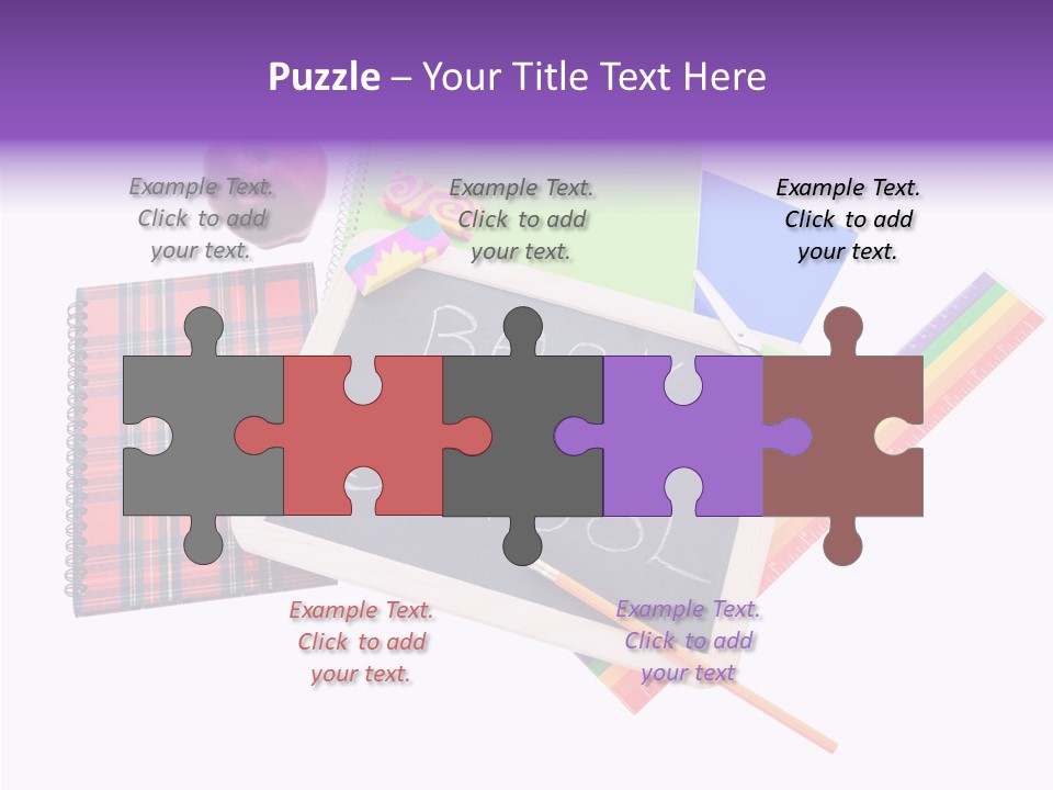 Studying Green Rainbow PowerPoint Template