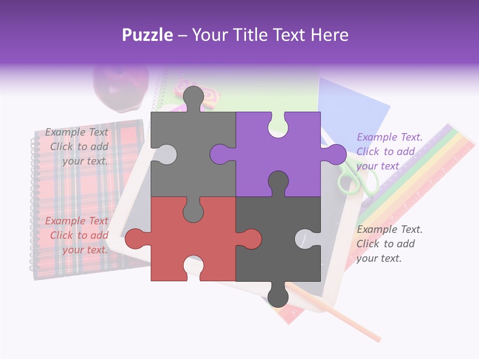 Studying Green Rainbow PowerPoint Template