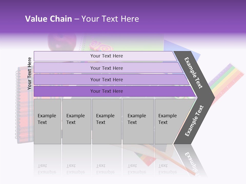 Studying Green Rainbow PowerPoint Template
