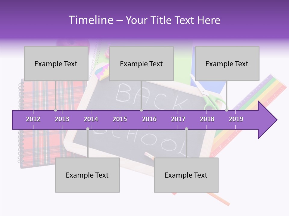 Studying Green Rainbow PowerPoint Template