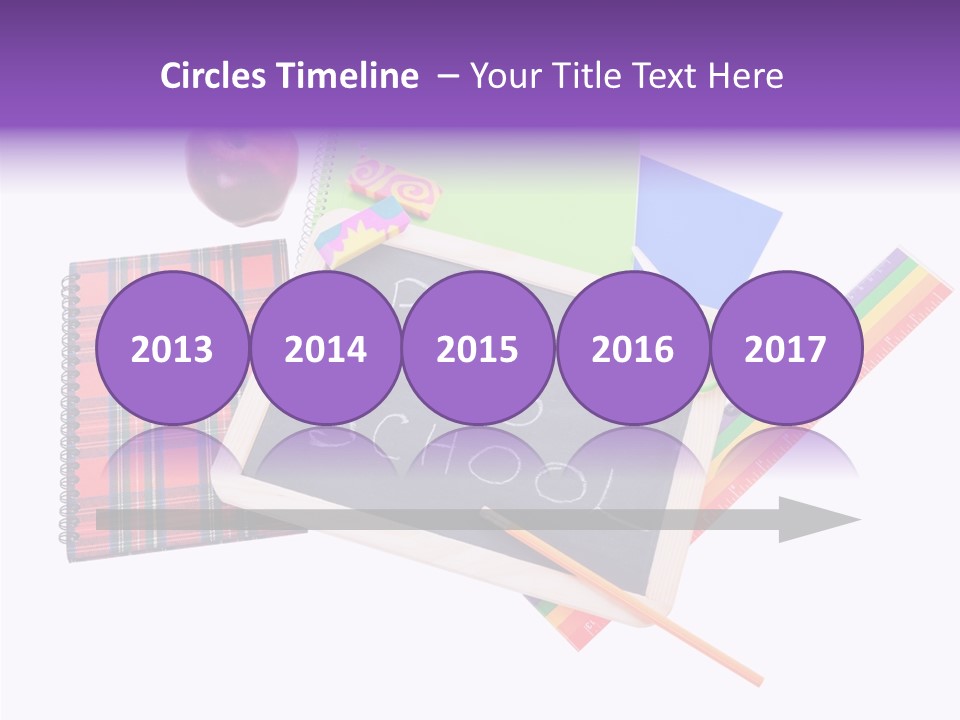 Studying Green Rainbow PowerPoint Template