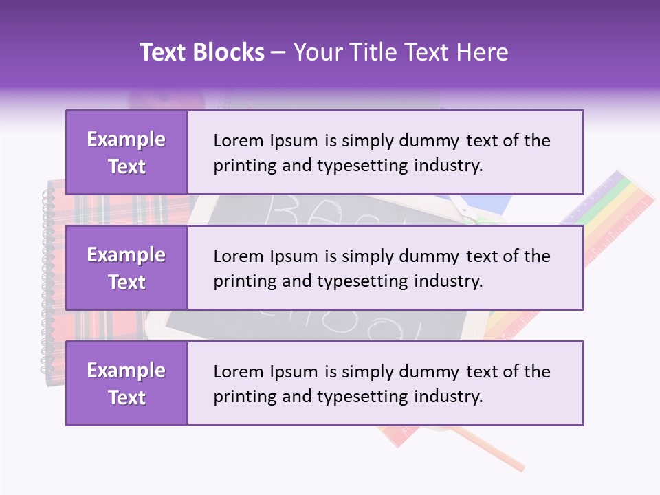 Studying Green Rainbow PowerPoint Template
