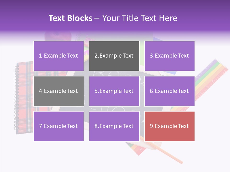 Studying Green Rainbow PowerPoint Template
