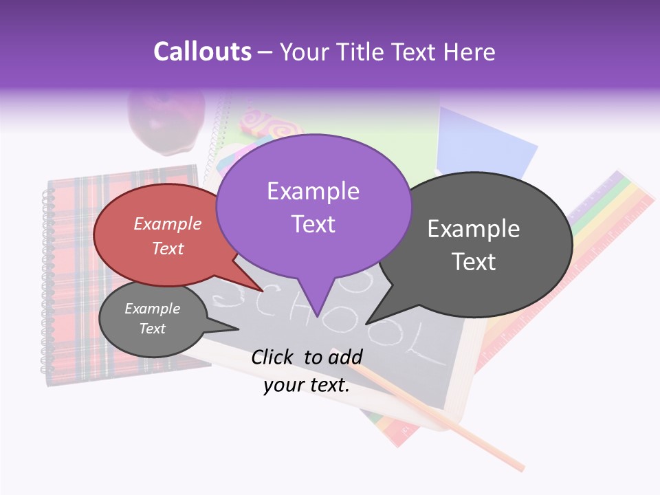 Studying Green Rainbow PowerPoint Template