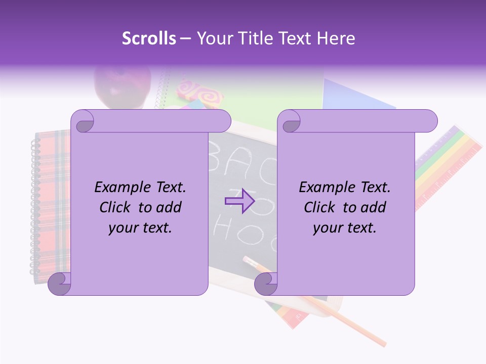 Studying Green Rainbow PowerPoint Template