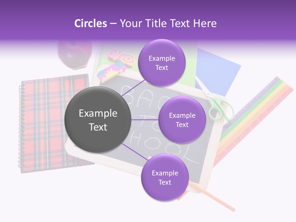 Studying Green Rainbow PowerPoint Template