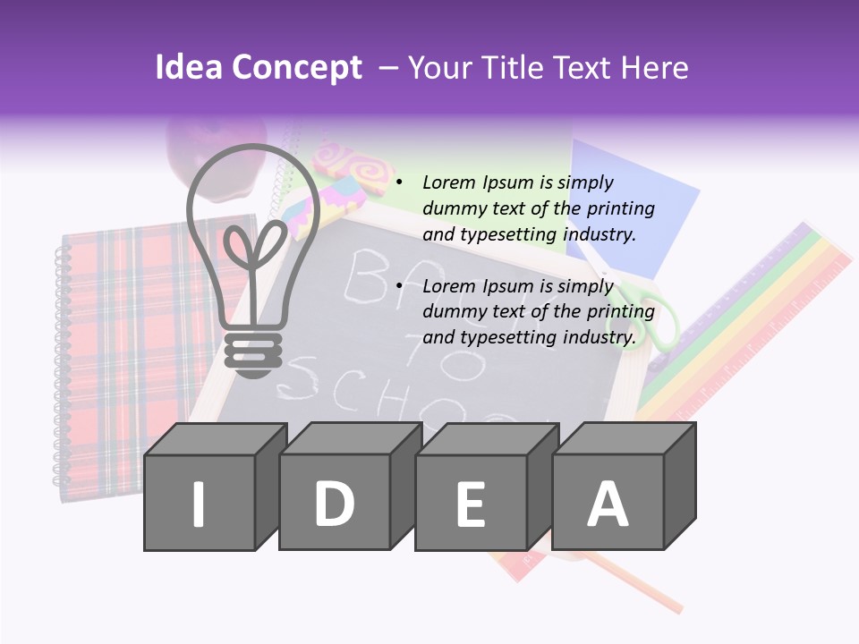 Studying Green Rainbow PowerPoint Template
