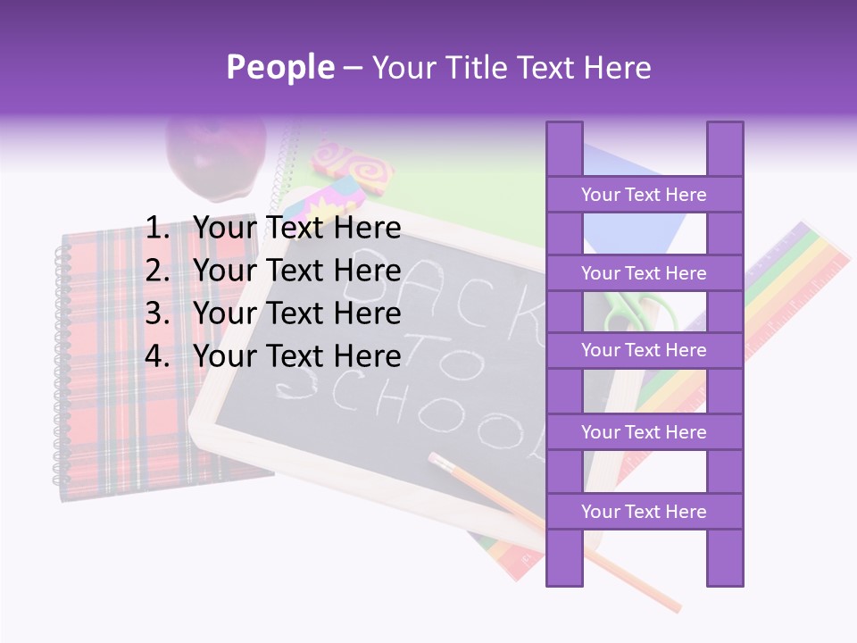 Studying Green Rainbow PowerPoint Template