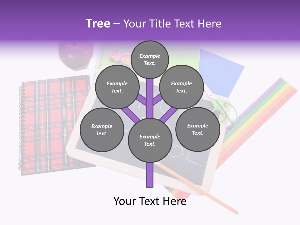 Studying Green Rainbow PowerPoint Template