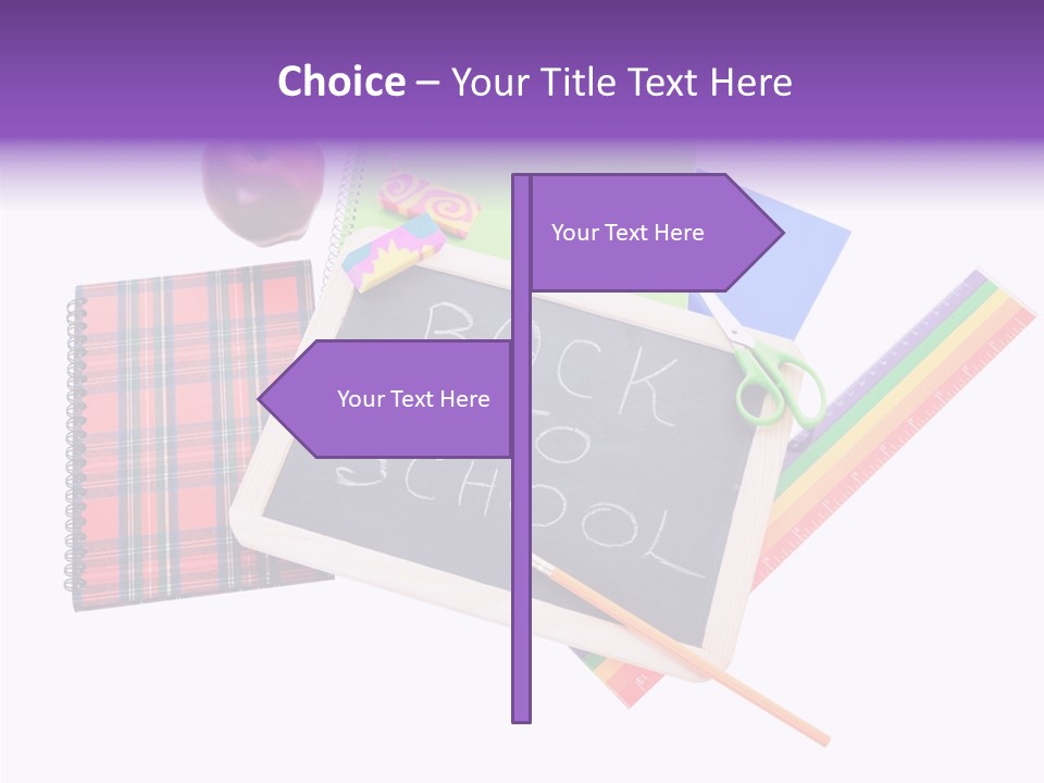 Studying Green Rainbow PowerPoint Template