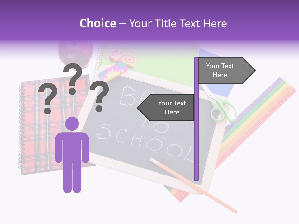 Studying Green Rainbow PowerPoint Template