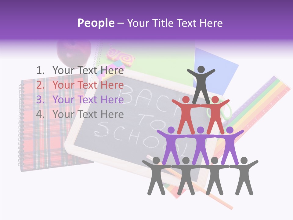 Studying Green Rainbow PowerPoint Template