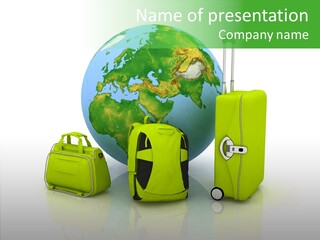 Green Background Escape PowerPoint Template