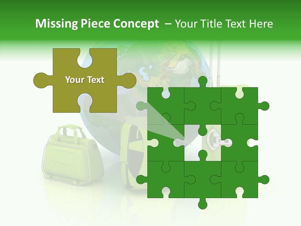 Green Background Escape PowerPoint Template