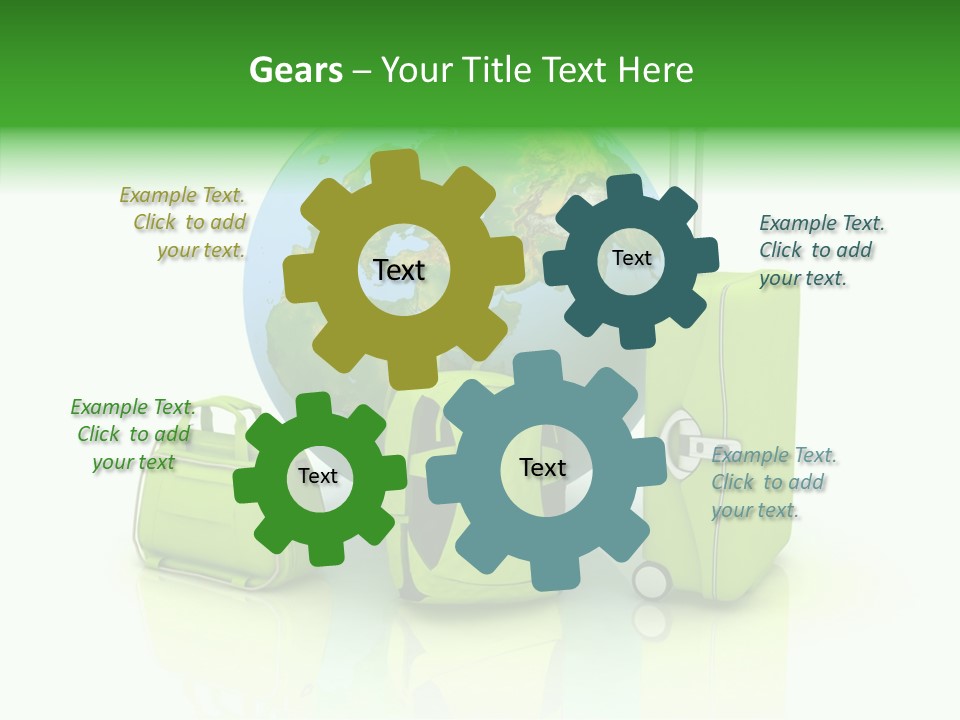 Green Background Escape PowerPoint Template