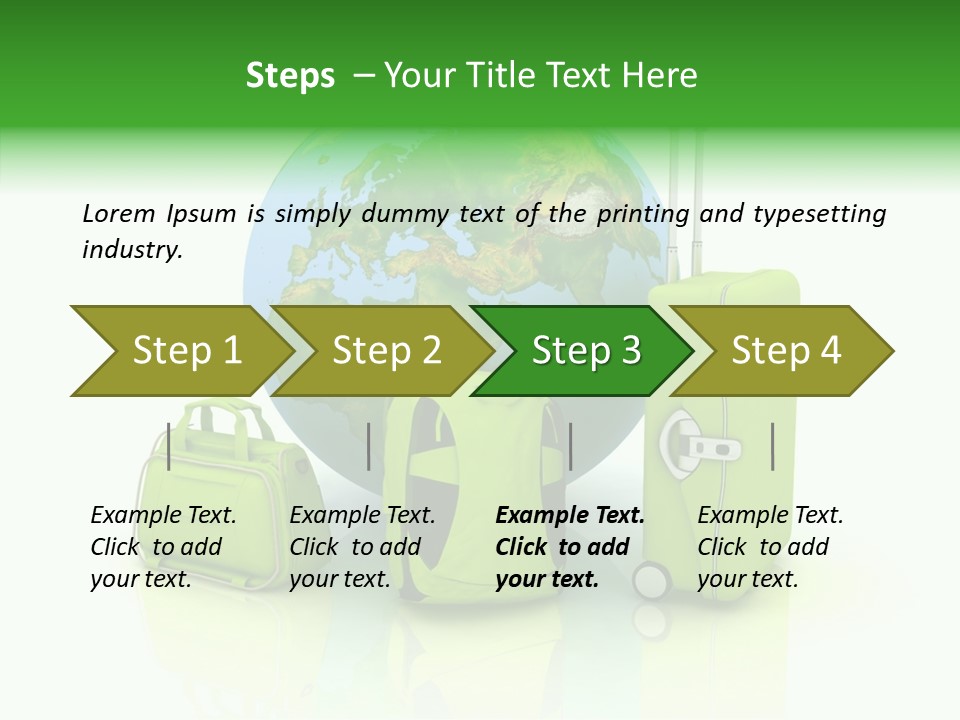 Green Background Escape PowerPoint Template