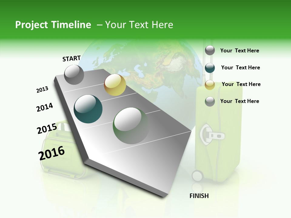 Green Background Escape PowerPoint Template
