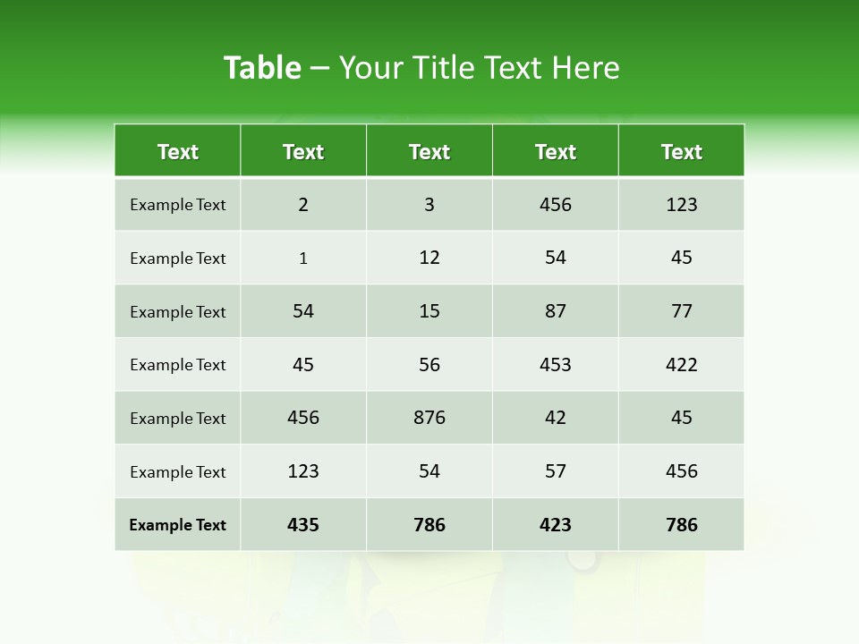 Green Background Escape PowerPoint Template