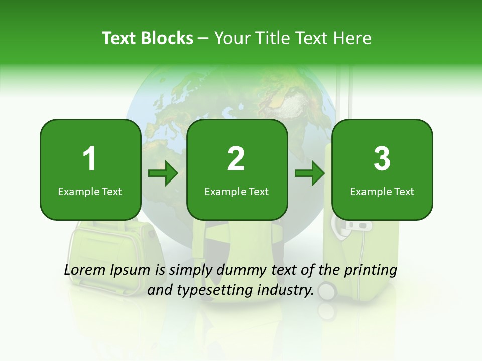 Green Background Escape PowerPoint Template