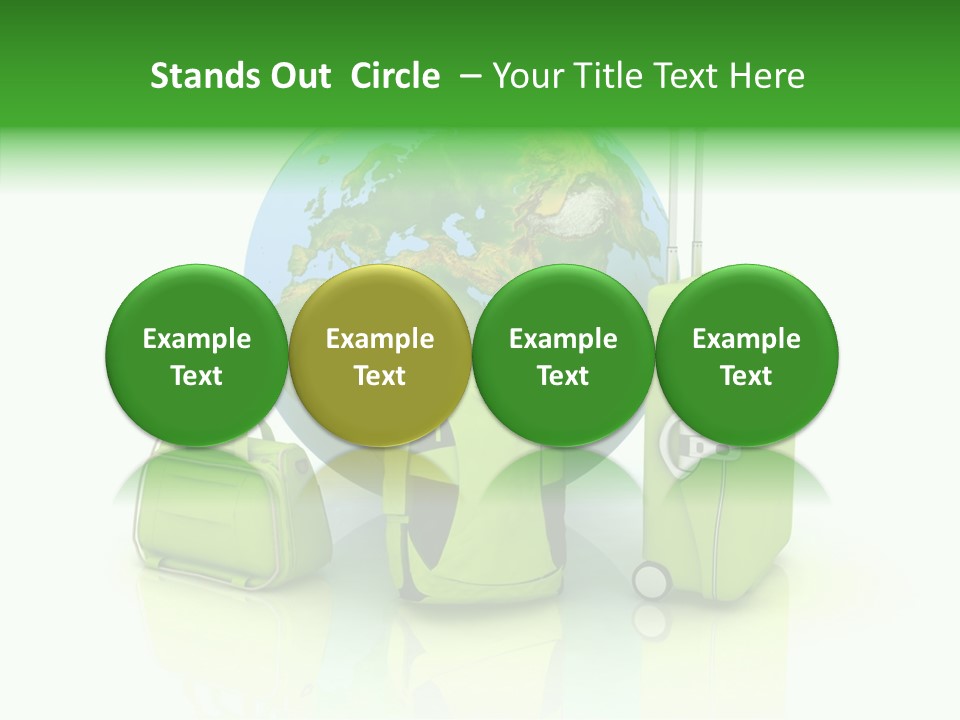 Green Background Escape PowerPoint Template