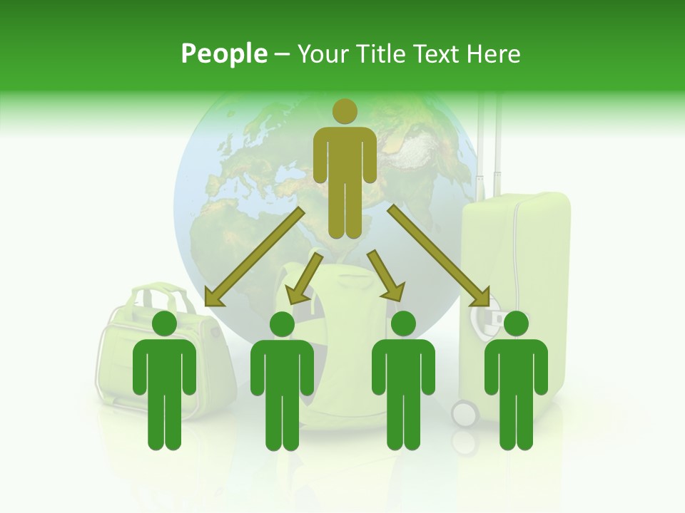 Green Background Escape PowerPoint Template