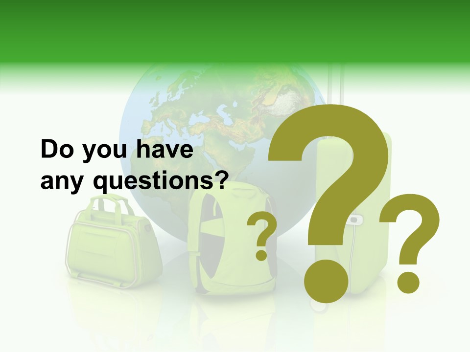 Green Background Escape PowerPoint Template