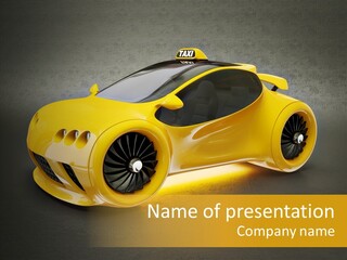 Cool Automotive Turbo PowerPoint Template