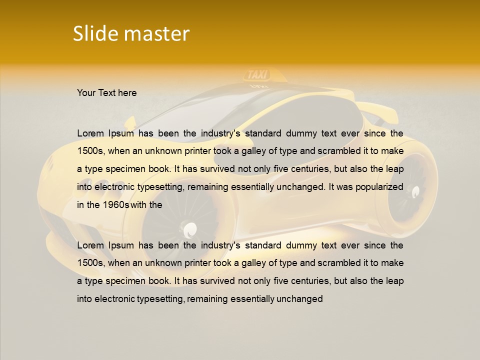 Cool Automotive Turbo PowerPoint Template