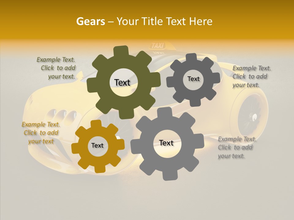Cool Automotive Turbo PowerPoint Template