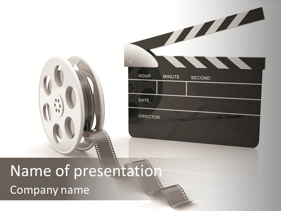 Video Cinema I Olated PowerPoint Template