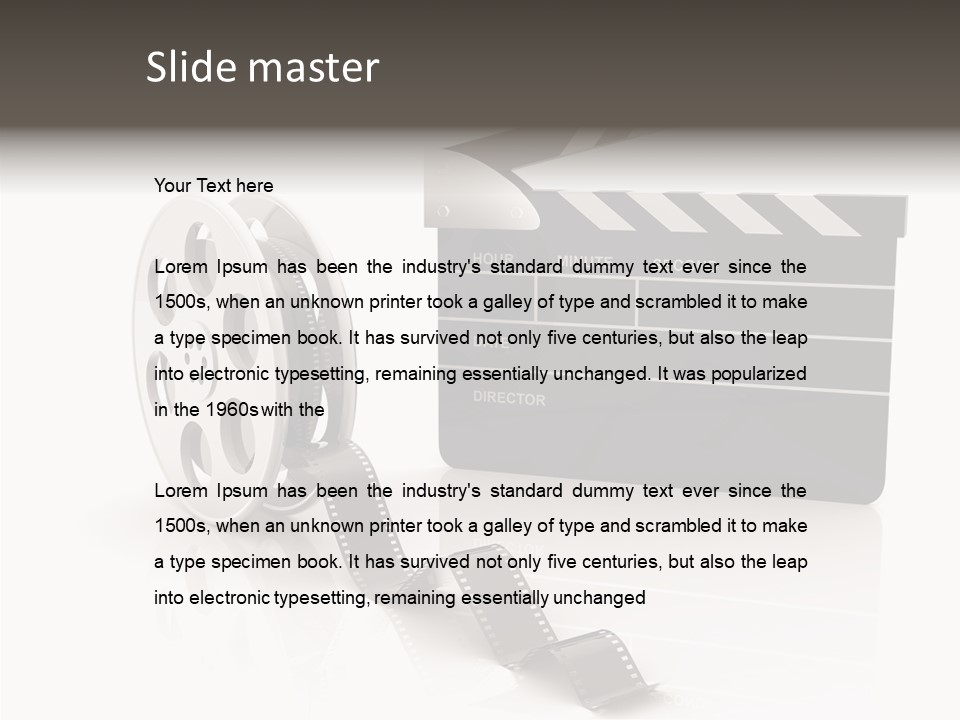 Video Cinema I Olated PowerPoint Template