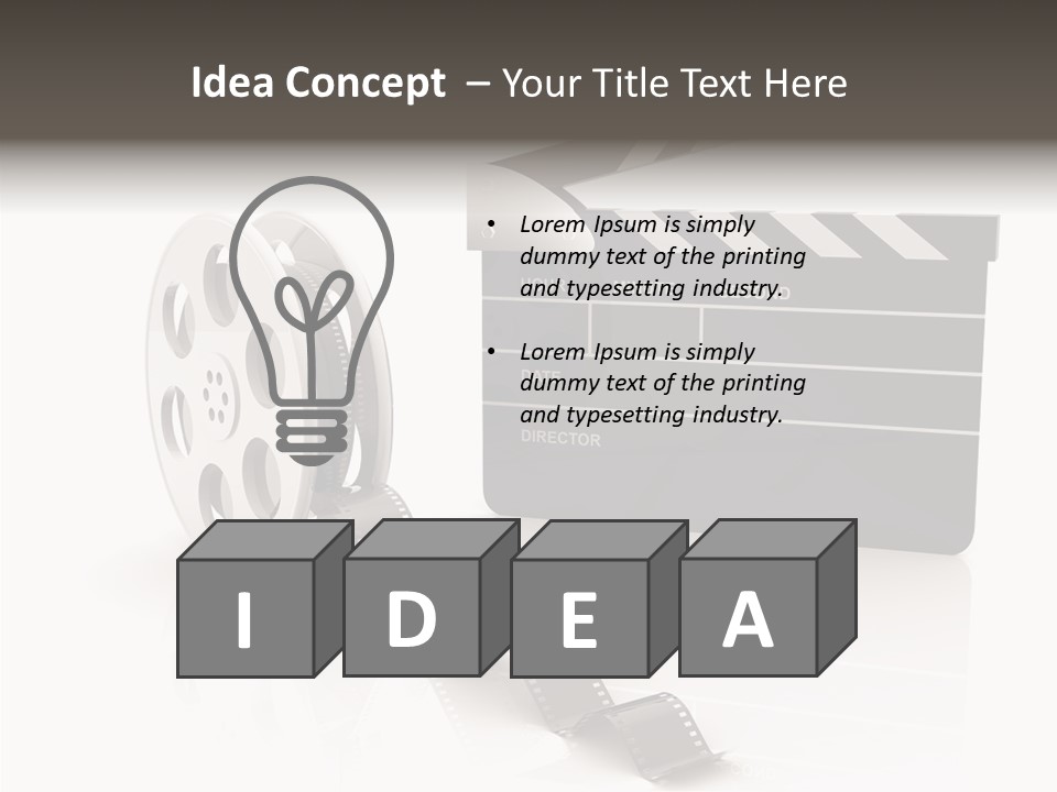 Video Cinema I Olated PowerPoint Template