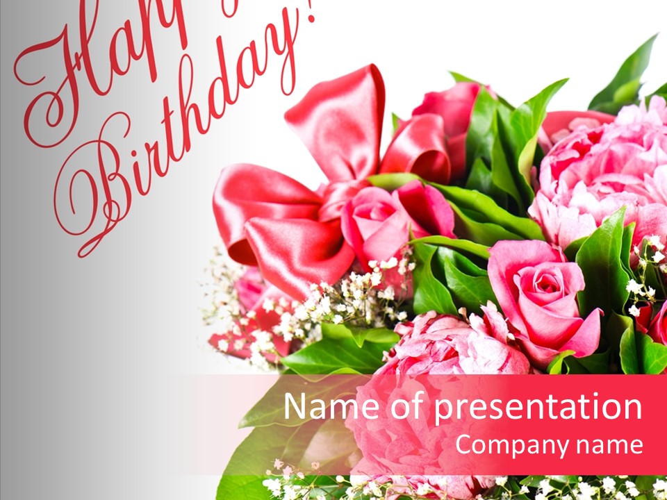 Plant Tradition Congratulations PowerPoint Template