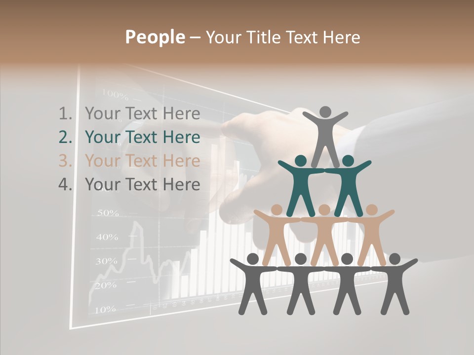 Looking People Price PowerPoint Template