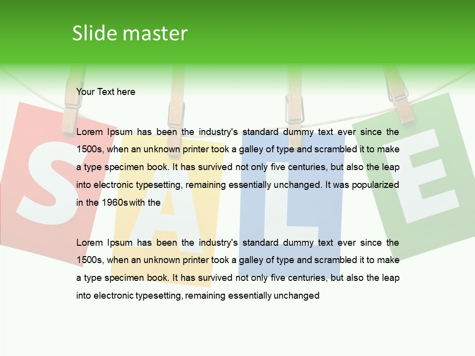 Hanging Merchandi E Bu Ine PowerPoint Template