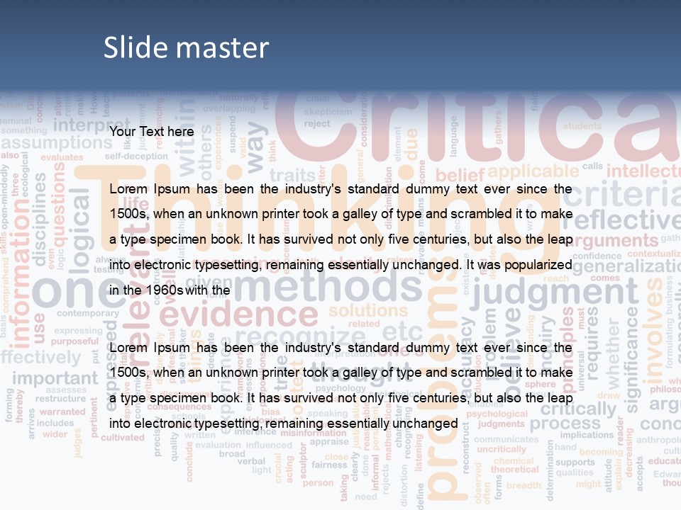 Information Judgement Principles PowerPoint Template