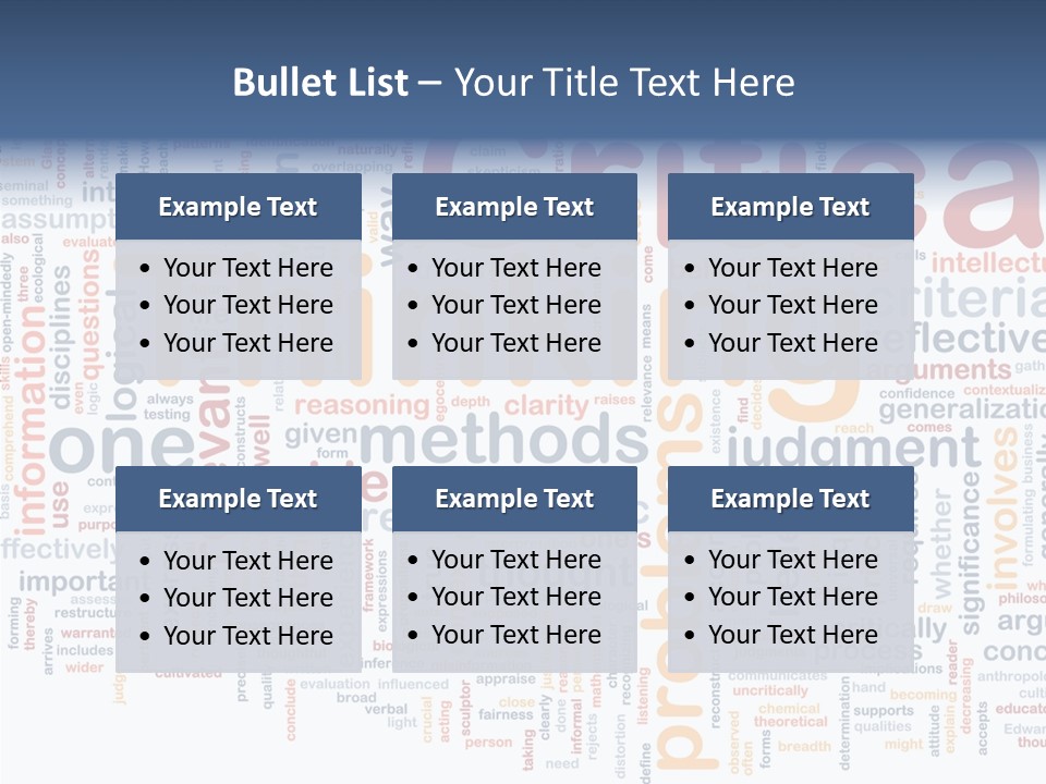 Information Judgement Principles PowerPoint Template
