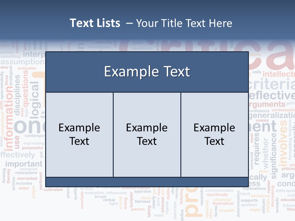 Information Judgement Principles PowerPoint Template