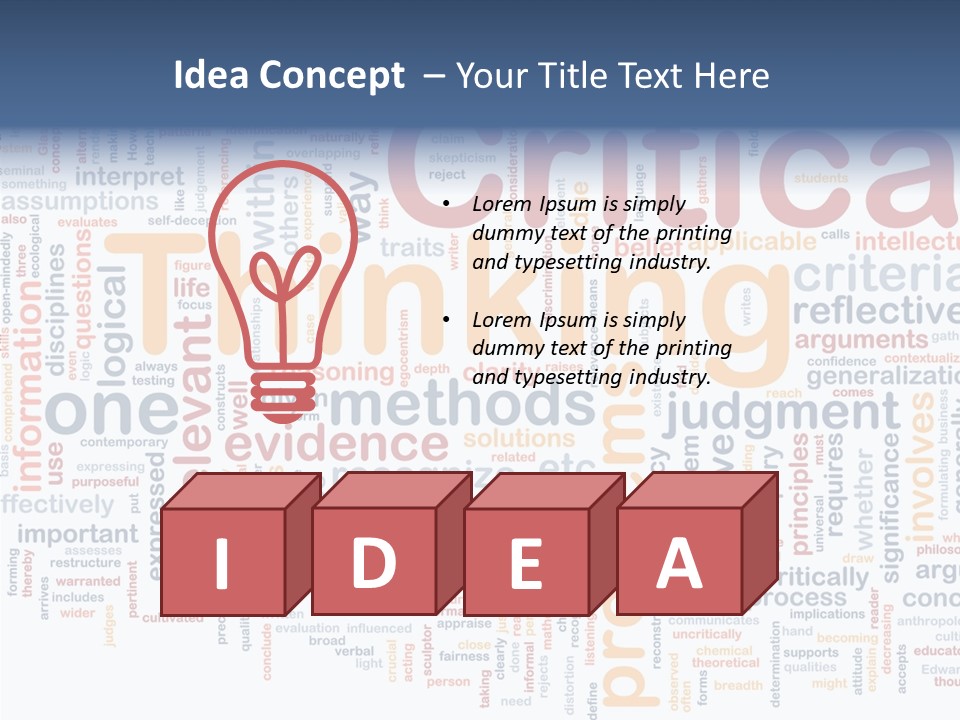 Information Judgement Principles PowerPoint Template