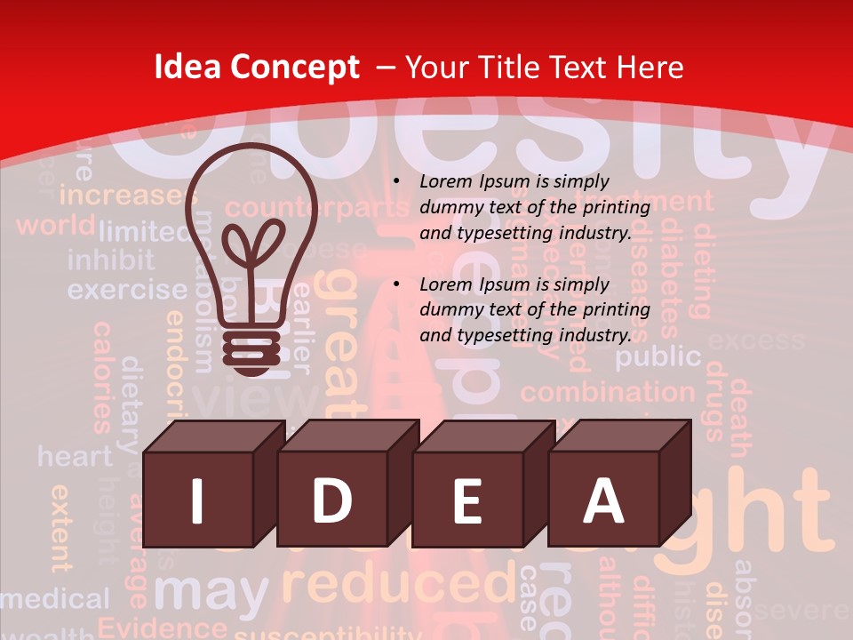 Concept Satiation Illustration PowerPoint Template