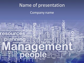 Organizing Background Directing PowerPoint Template