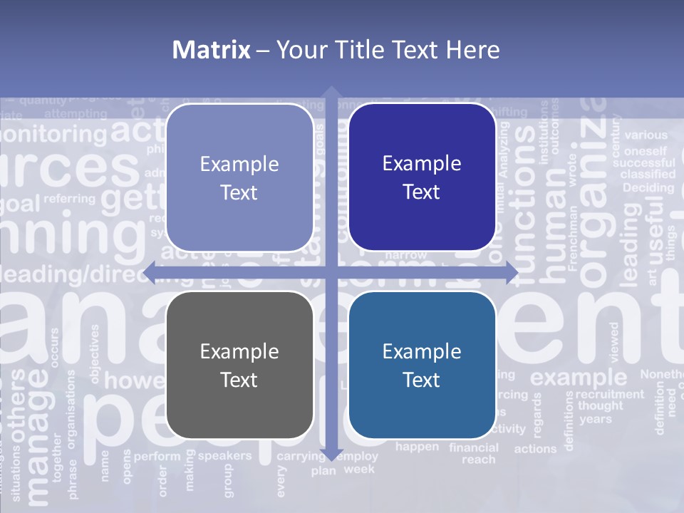 Organizing Background Directing PowerPoint Template