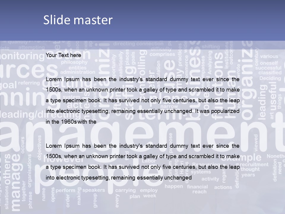 Organizing Background Directing PowerPoint Template