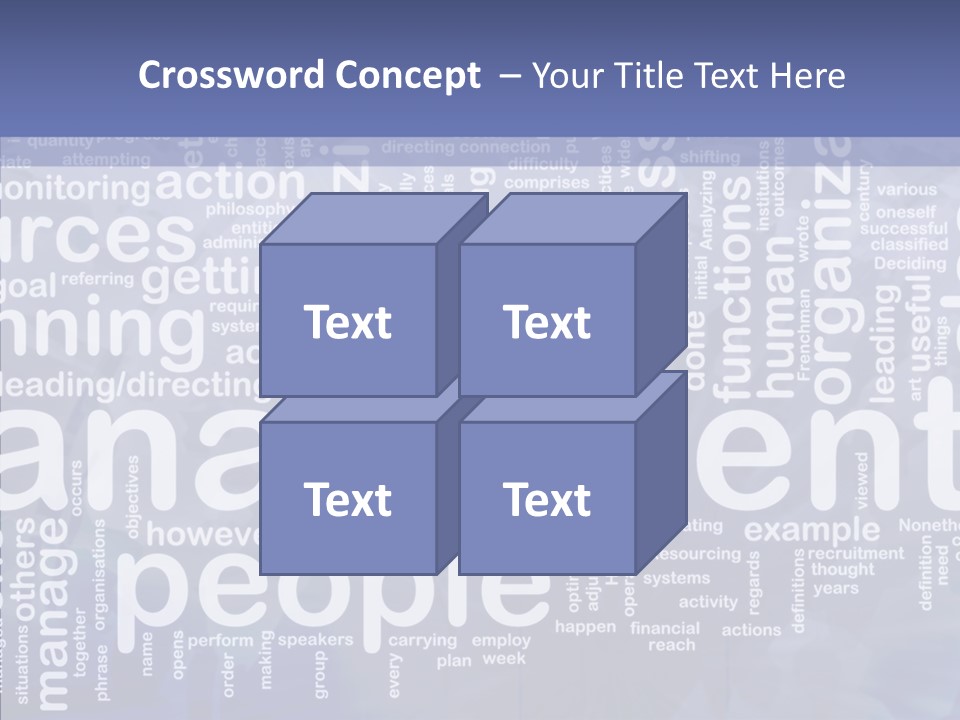 Organizing Background Directing PowerPoint Template