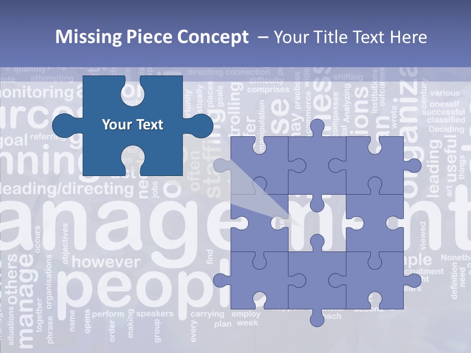 Organizing Background Directing PowerPoint Template