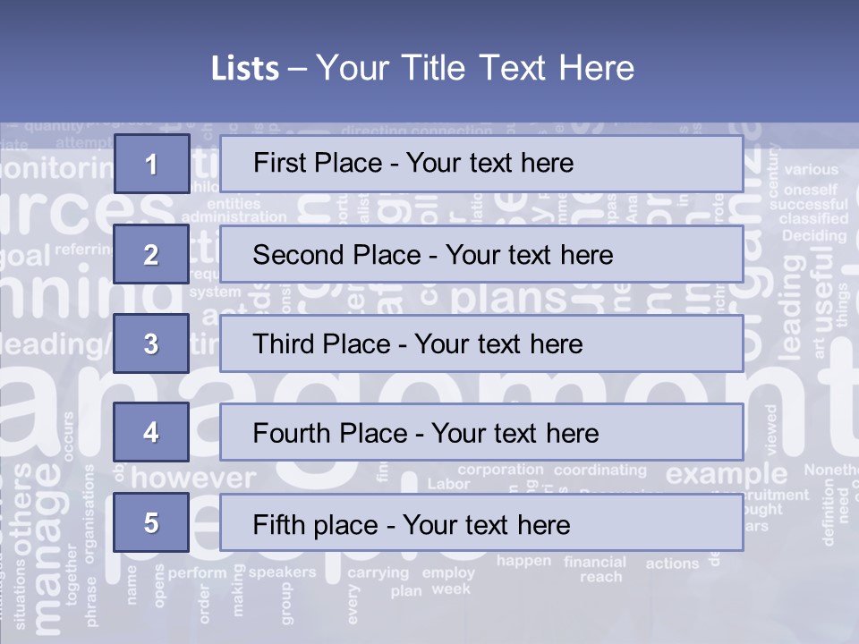 Organizing Background Directing PowerPoint Template