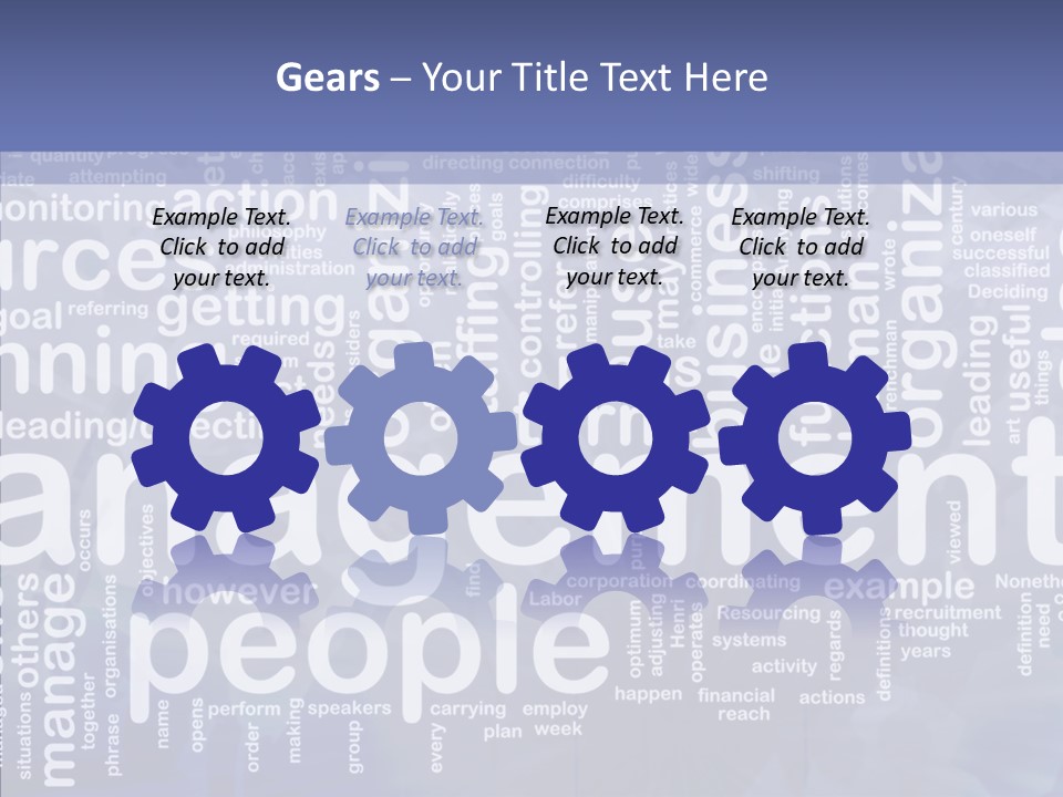 Organizing Background Directing PowerPoint Template