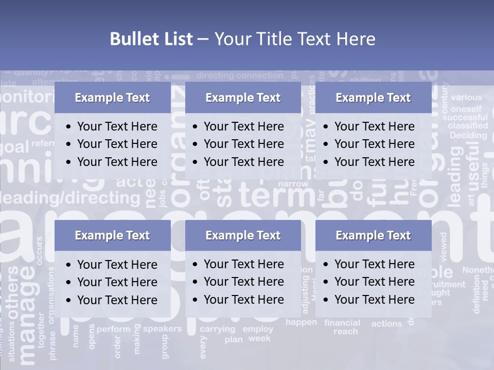 Organizing Background Directing PowerPoint Template