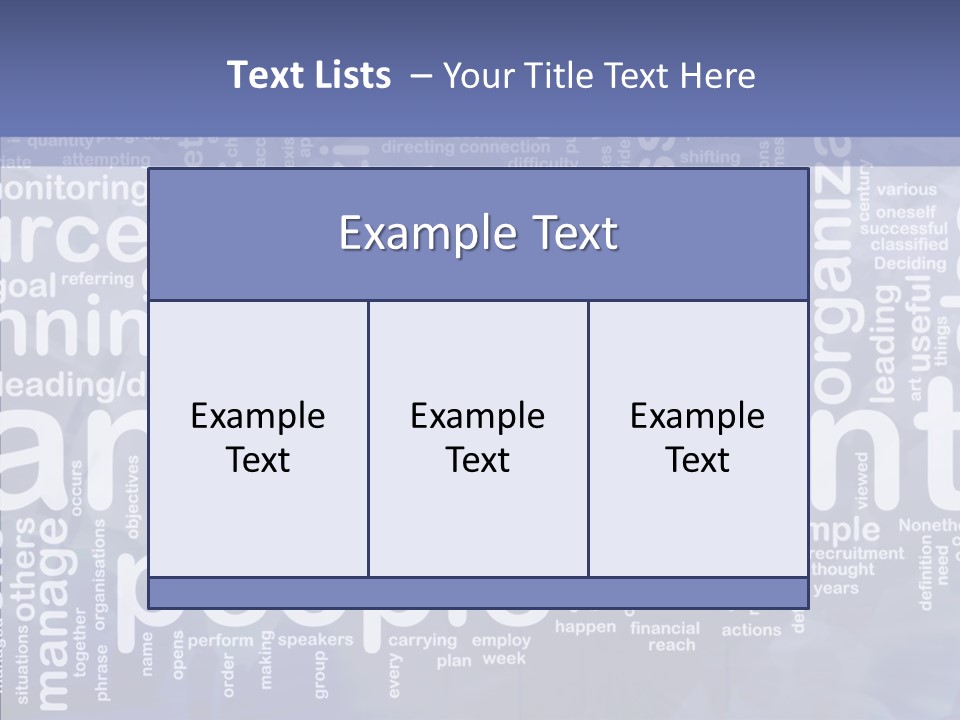 Organizing Background Directing PowerPoint Template